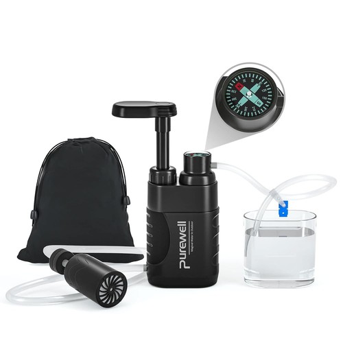 Purewell water filter pump - water,