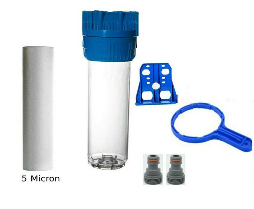 Water filter housing with - water,