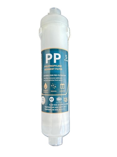 Inline water filter - water, pp